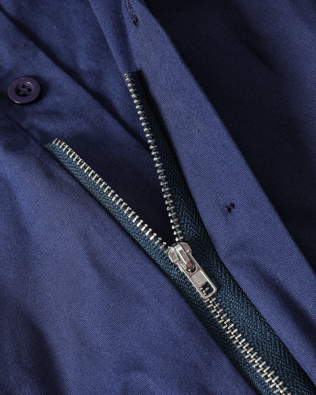 Women's Signature Zipper Blouse - Midnight Blue